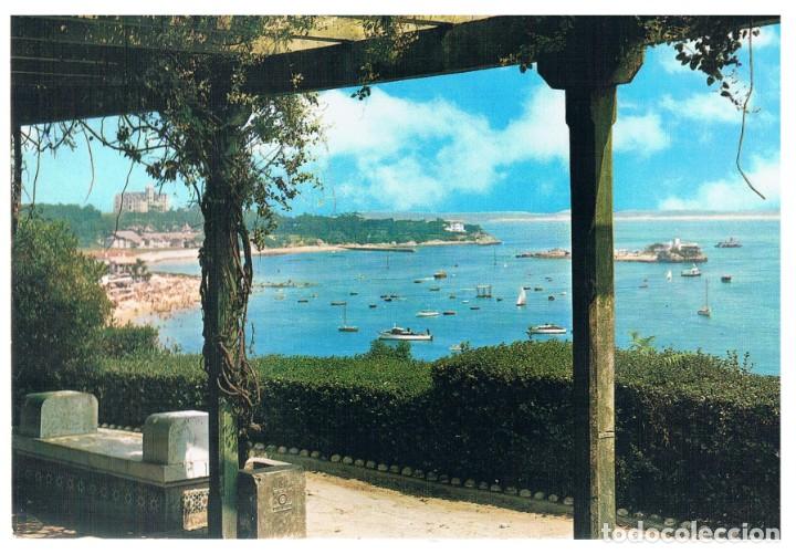 Postales: Postal de SANTANDER. Playa y Palacio de la Magdalena. - Foto 1