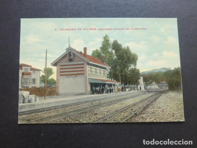 Postales: SOLARES CANTABRIA ESTACION DEL FERROCARRIL - Foto 1
