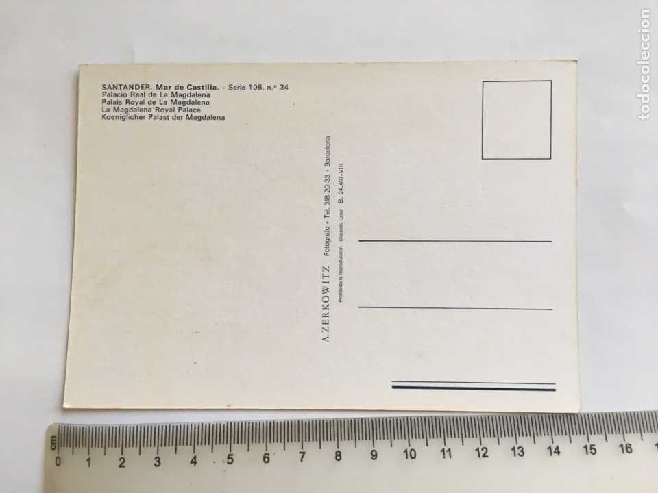 Postales: POSTAL. SANTANDER. PALACIO REAL DE LA MAGDALENA. ZERKOWITZ B - Foto 2