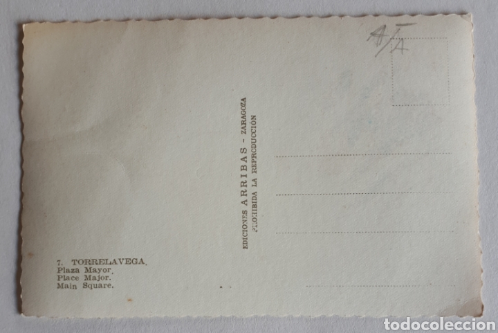 Postales: TORRELAVEGA. Plaza Mayor. Ediciones ARRIBAS. - Foto 2