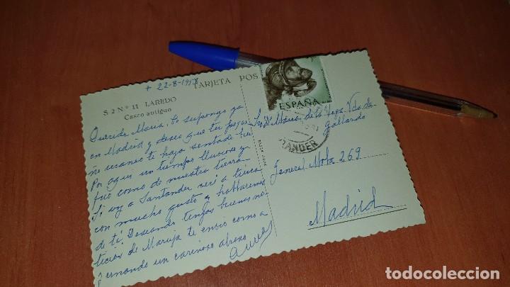Postales: Laredo, casco antiguo, circulada, 14 x 9 cm. - Foto 2