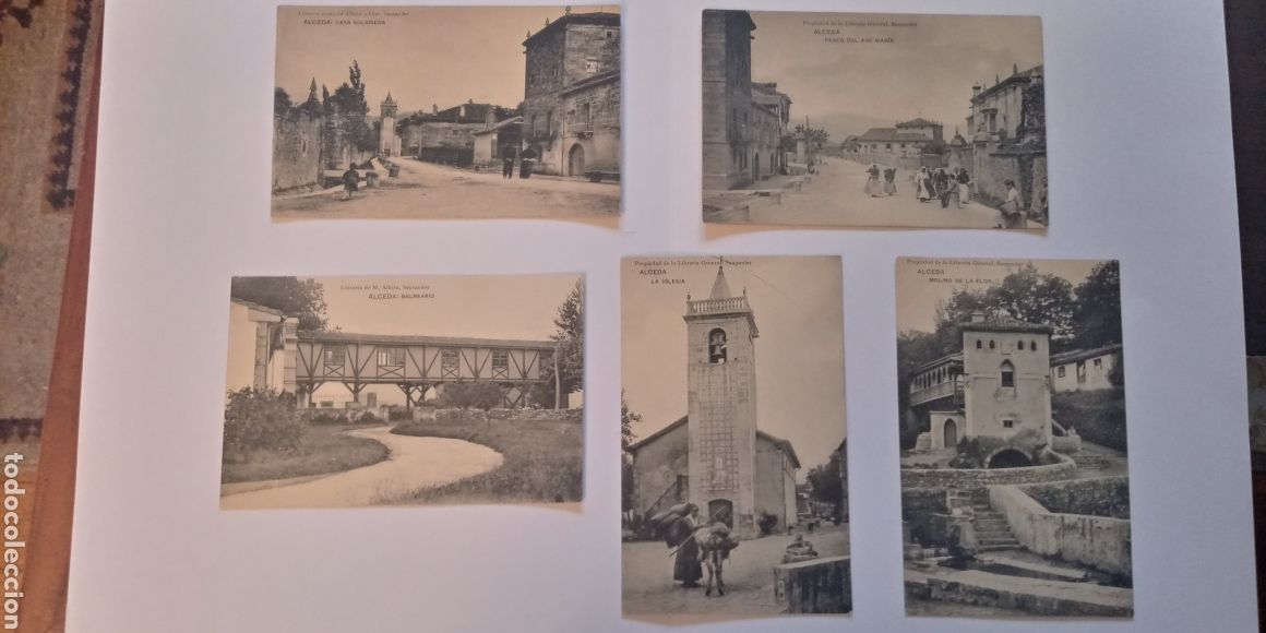 Postales: Lote de 5 postales de Alceda Cantabria - Foto 1