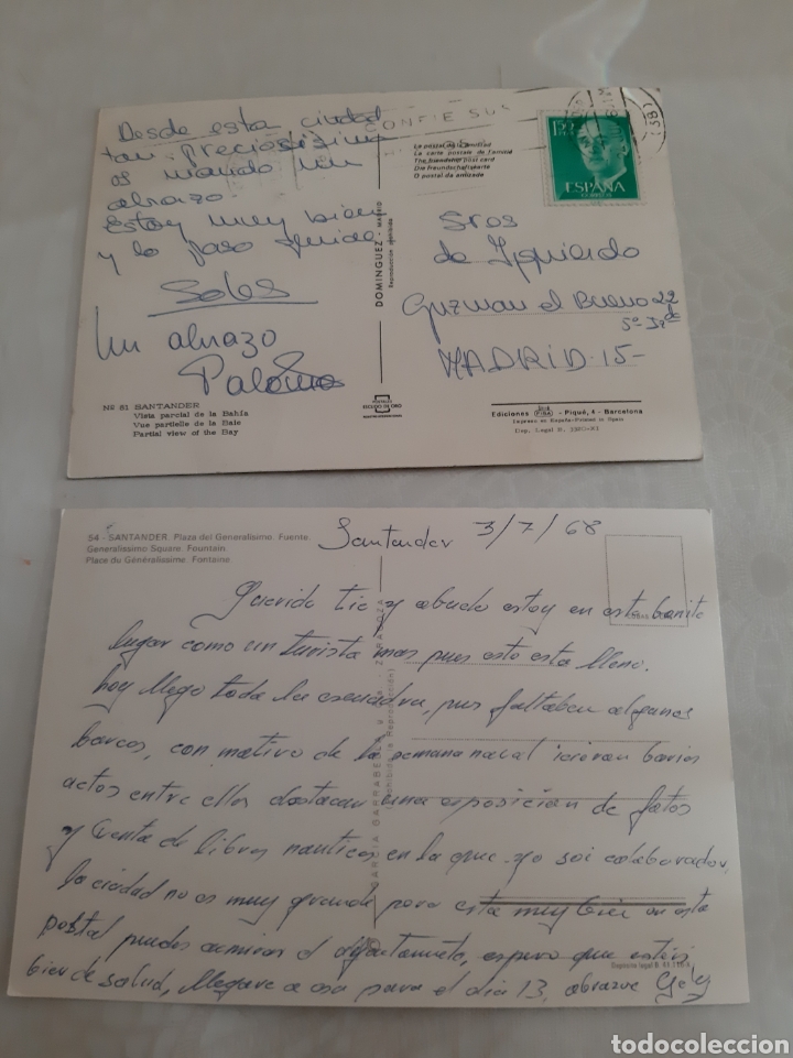 Postales: SANTANDER POSTALES VINTAGE 1968 - Foto 2