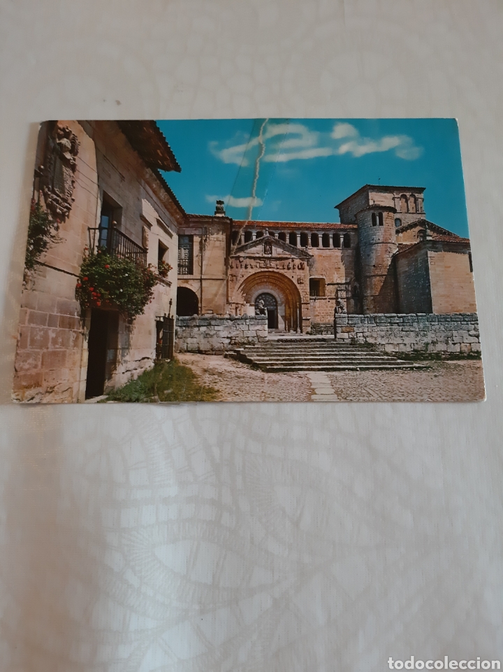Postales: 1972 SANTILLANA DEL MAR SANTANDER rota pegada - Foto 1