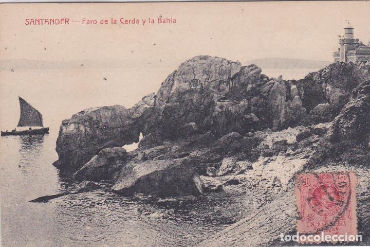 Postales: SANTANDER - FARO DE LA CERDA Y BAH&Iacute;A - Foto 1