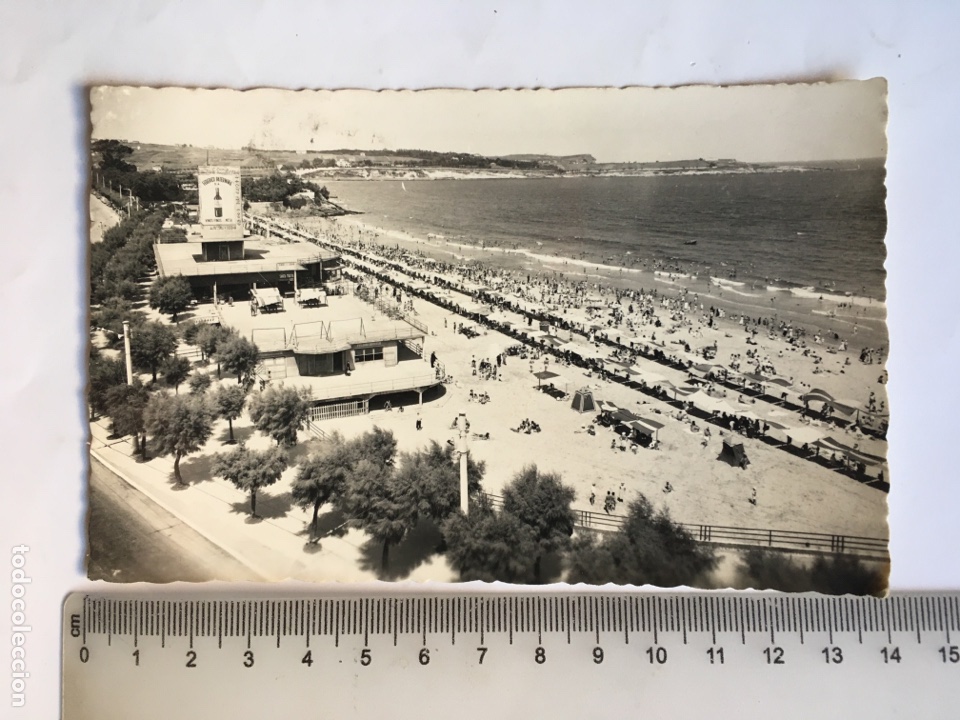 Postales: POSTAL. SANTANDER. PRIMERA PLAYA. DOM&Iacute;NGUEZ. - Foto 1