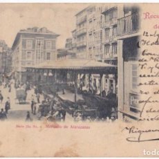 Postales: 1901 POSTAL DE SANTANDER CANTABRIA - MERCADO DE ATARAZANAS - FOTO DUOMARCO PLAZA VIEJA 4. Lote 238108450