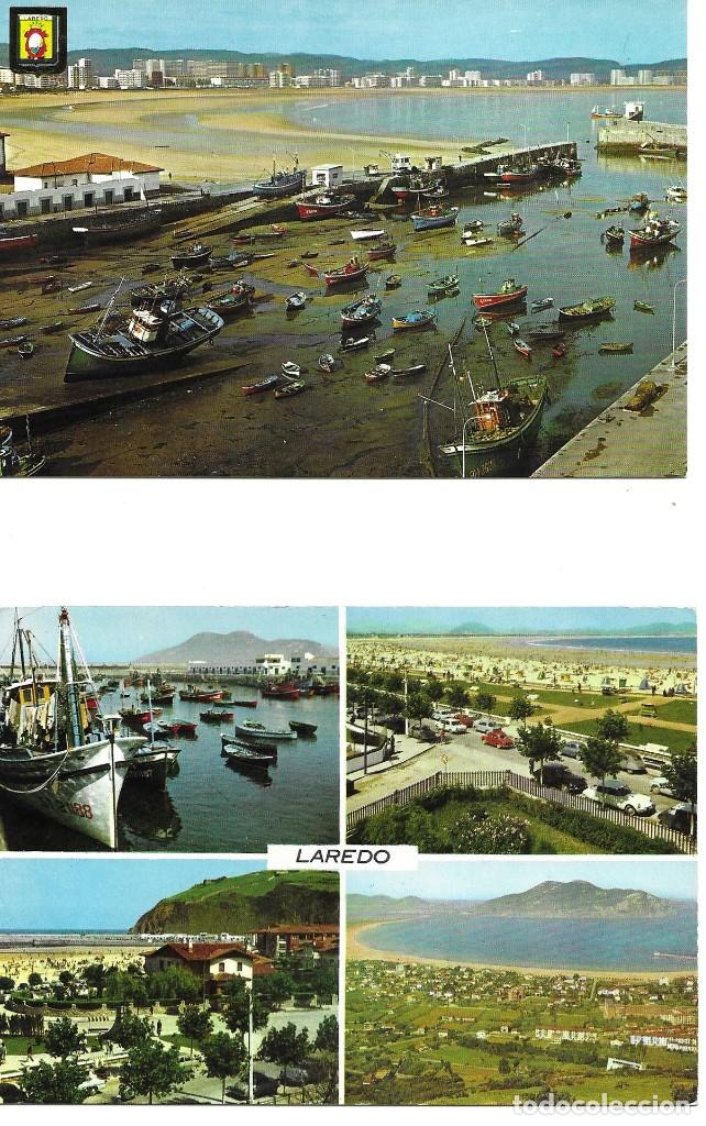 Postales: LOTE 4 POSTALES LAREDO CANTABRIA - Foto 1