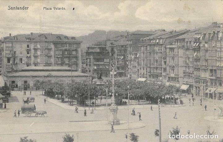 Postales: Postal Plaza Velarde. Santander - Foto 1