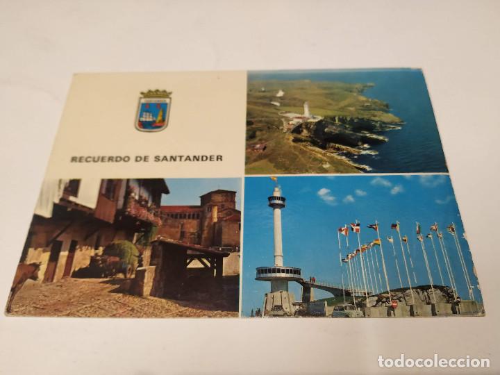Postales: CANTABRIA - POSTAL SANTANDER - RECUERDO - Foto 1