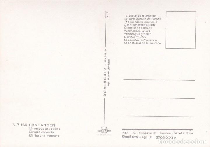 Postales: POSTAL DIVERSOS ASPECTOS. SANTANDER (1981) - Foto 2