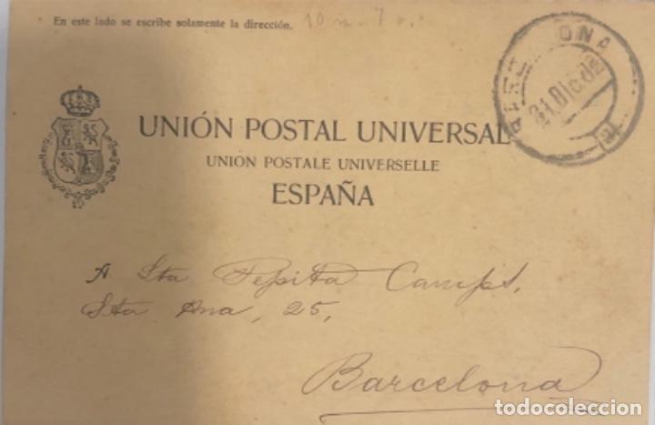 Postales: Postal de Santander. 1902 - Foto 2
