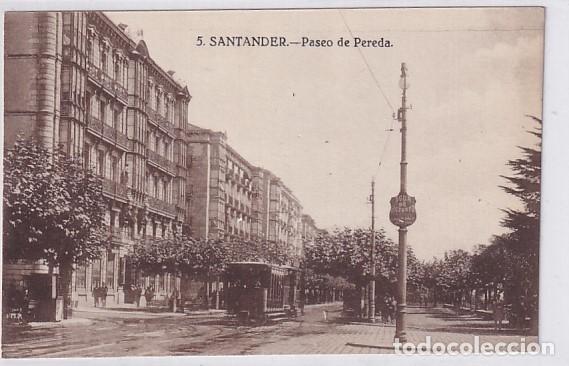 Postales: Santander 5 Paseo de Pereda. Sin circular. - Foto 1