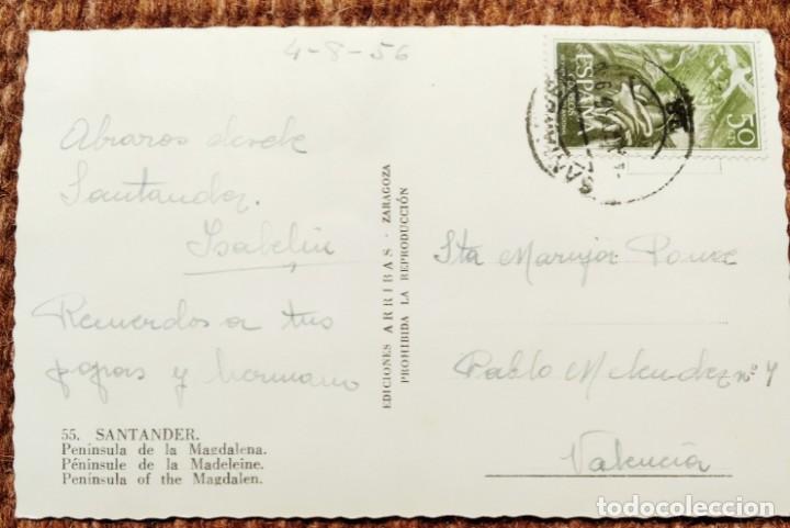 Postales: SANTANDER - PENINSULA DE LA MAGDALENA - EDICIONES ARRIBAS - Foto 2
