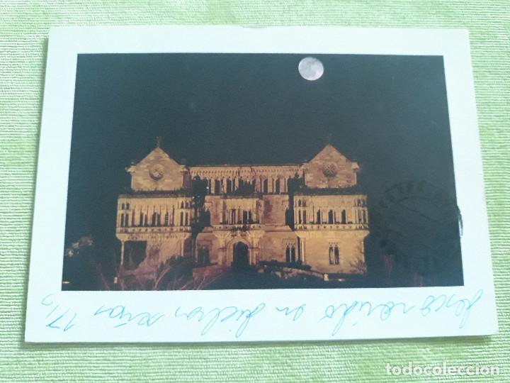 Postales: COMILLAS - CANTABRIA - PALACIO DEL MARQU&Eacute;S - DE NOCHE - 1995 - Foto 1