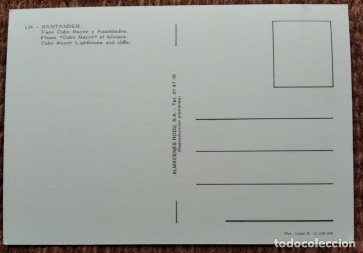 Postales: SANTANDER - FARO CABO MAYOR - Foto 2