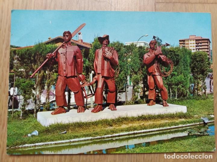 Postales: LAREDO - MONUMENTO AL PESCADOR - Foto 1