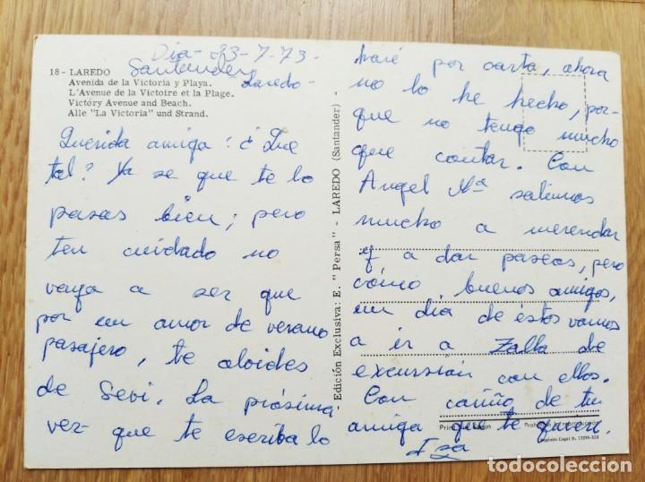Postales: LAREDO - AVENIDA DE LA VICTORIA - Foto 2