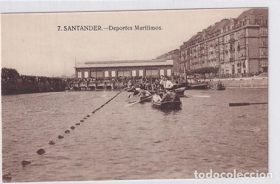 Postales: 7 Santander. Deportes mar&iacute;timos. Sin circular. - Foto 1