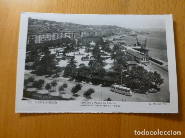 Postales: SANTANDER JARDINES Y PASEO DE PEREDA - Foto 1