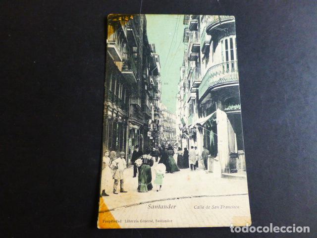 Postales: SANTANDER CALLE DE SAN FRANCISCO - Foto 1