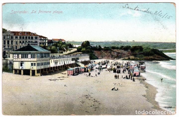 Postales: PRECIOSA POSTAL - SANTANDER - LA PRIMERA PLAYA - Foto 1