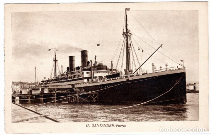 Postales: BONITA POSTAL - SANTANDER - PUERTO - Foto 1