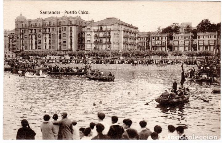 Postales: PRECIOSA POSTAL - SANTANDER - PUERTO CHICO - Foto 1