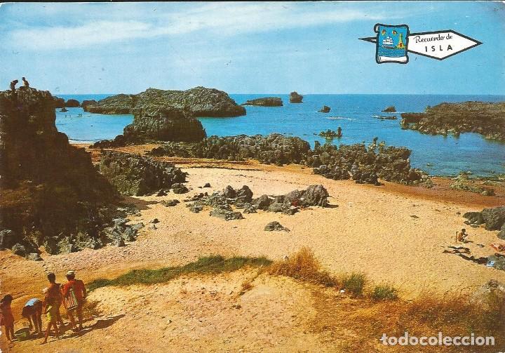 Postales: [POSTAL] Playa. Isla (Cantabria) (sin circular) - Foto 1