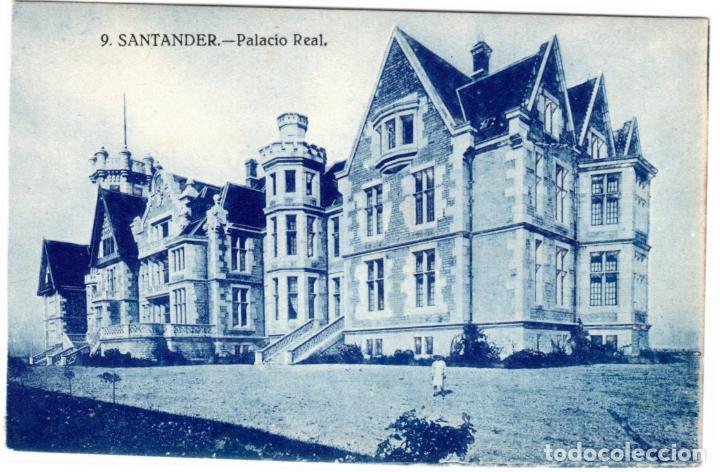 Postales: PRECIOSA POSTAL - SANTANDER - PALACIO REAL - Foto 1