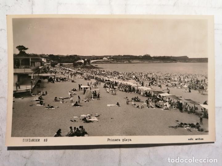 Postales: POSTAL SANTANDER, PRIMERA PLAYA, EDICIONES ARRIBAS SIN CIRCULAR - Foto 1