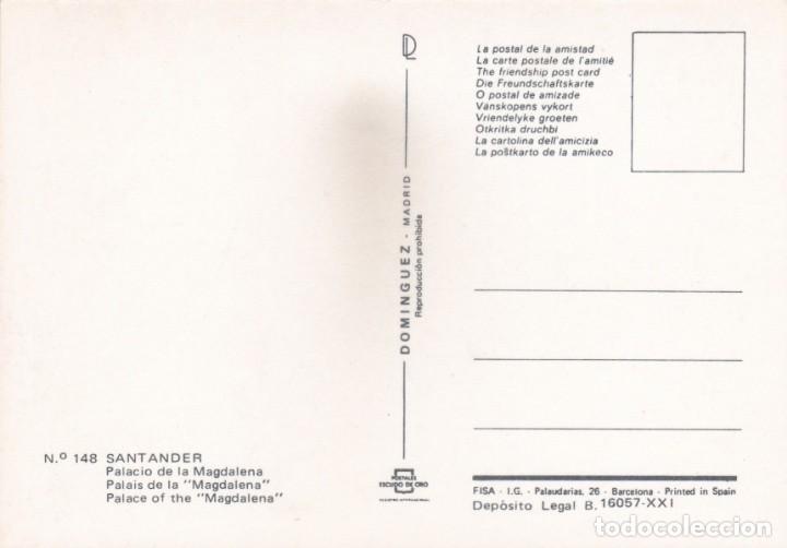 Postales: SANTANDER. PALACIO DE LA MAGDALENA (1978) - Foto 2