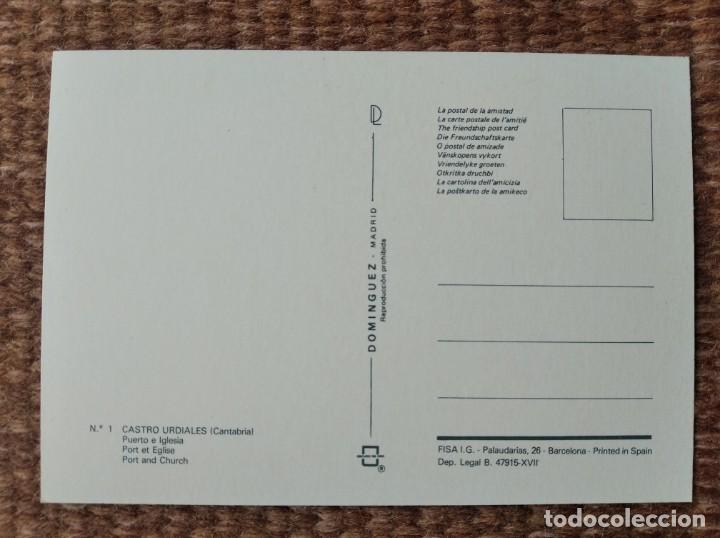 Postales: CASTRO URDIALES - ESCUDO DE ORO - Foto 2