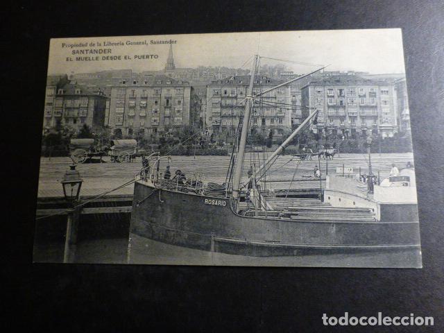 Postales: SANTANDER EL MUELLE DESDE EL PUERTO - Foto 1