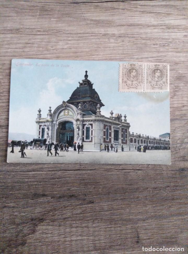 Postales: SANTANDER, ESTACI&Oacute;N DE LA COSTA. - Foto 1