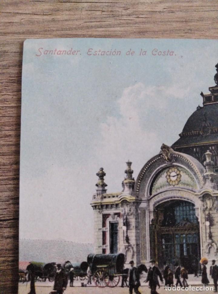 Postales: SANTANDER, ESTACI&Oacute;N DE LA COSTA. - Foto 2
