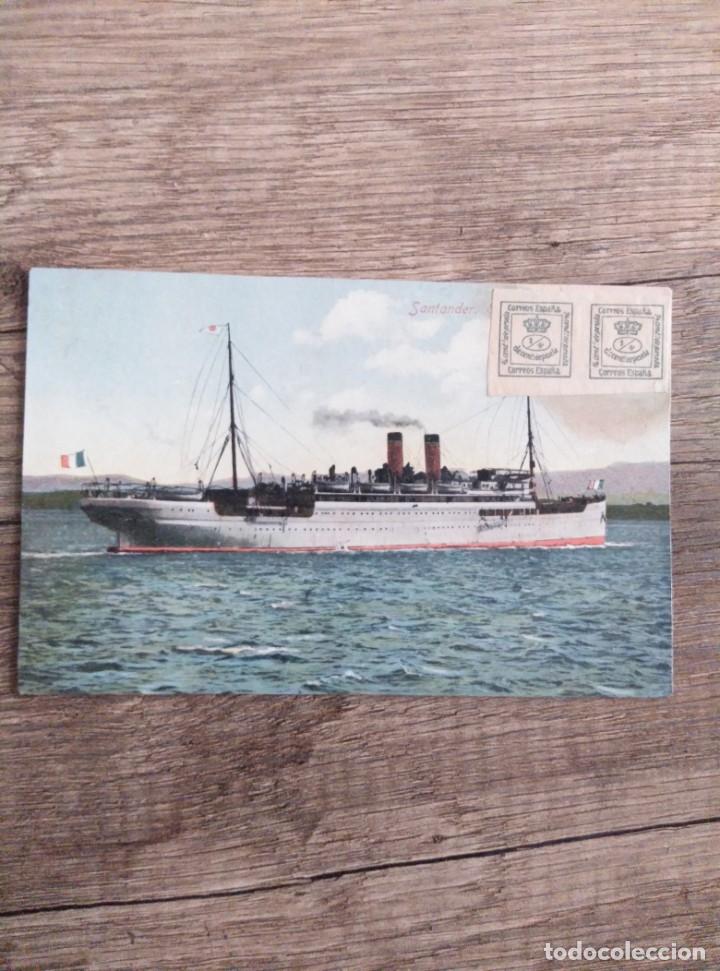 Postales: SANTANDER, BARCO FRANC&Eacute;S. - Foto 1