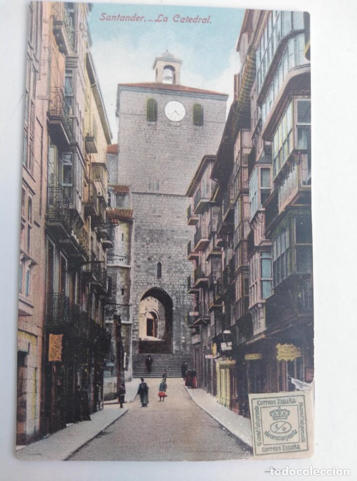 Postales: SANTANDER, LA CATEDRAL. - Foto 1