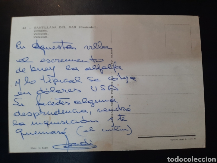 Postales: Postal de Santillana del Mar (Santander) - Foto 2