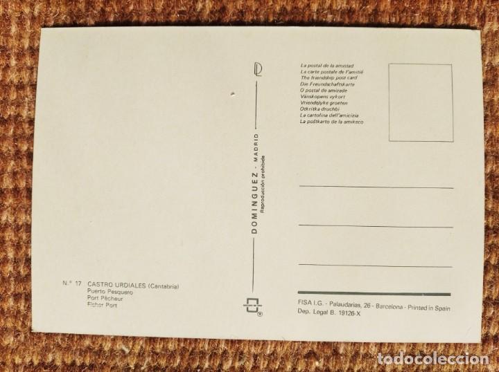 Postales: CASTRO URDIALES - DOMINGUEZ - ESCUDO DE ORO - Foto 2