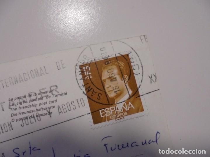 Postales: TARJETA POSTAL DE SANTANDER ESCRITA Y SELLADA - Foto 2
