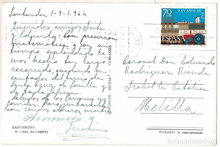 Postales: Postal Santander. Avda. de Castelar No. 6 - Foto 2
