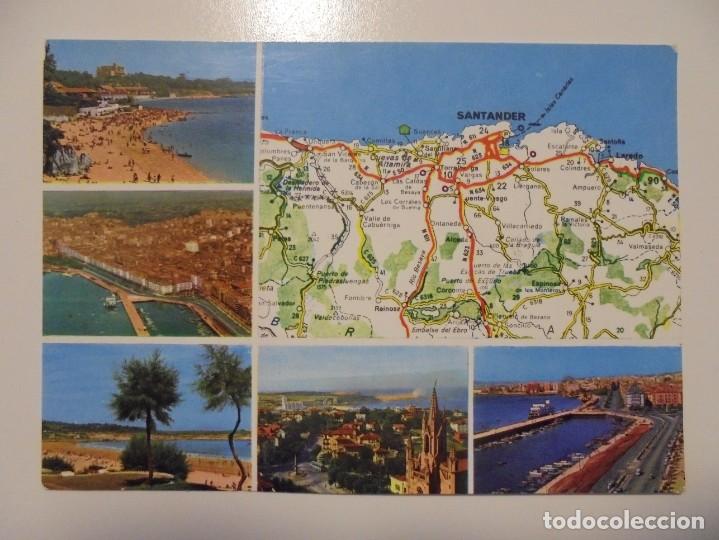 Postales: TARJETA POSTAL DE SANTANDER ESCRITA Y SIN SELLAR - Foto 1