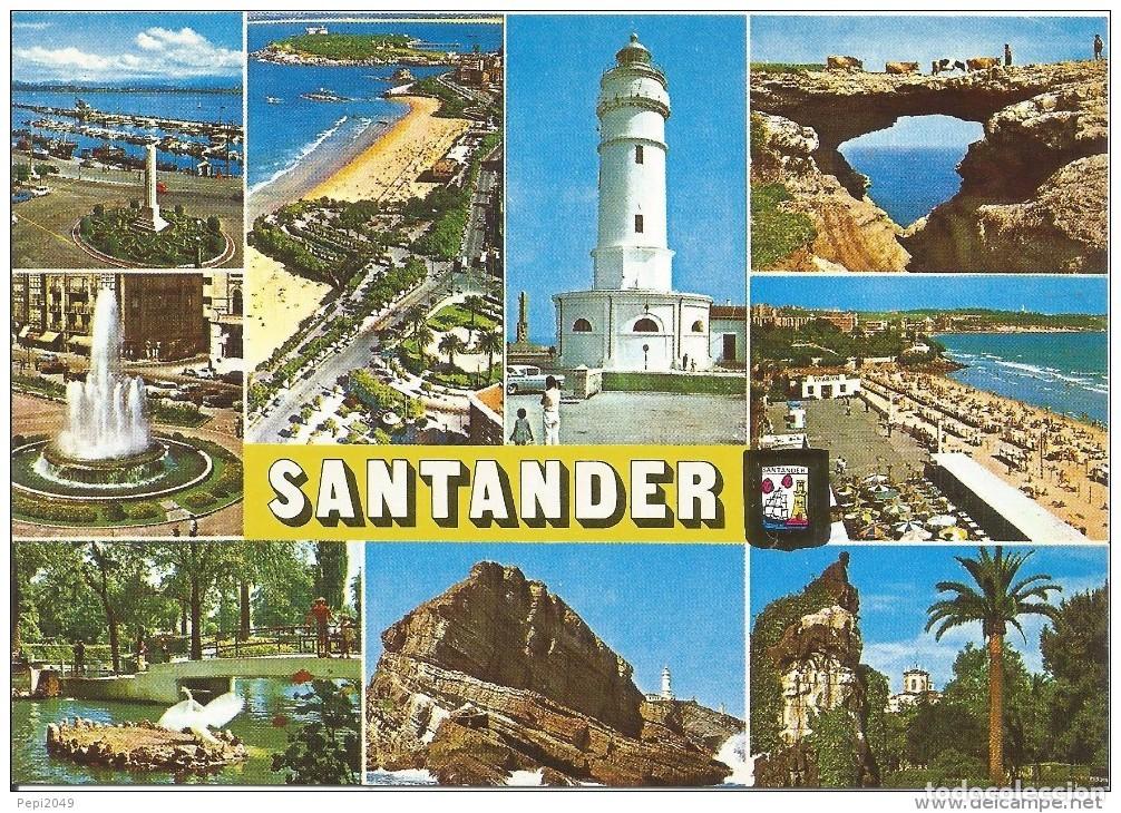 Postales: :::: Z243 - POSTAL - SANTANDER - DIVERSOS ASPECTOS - Foto 1