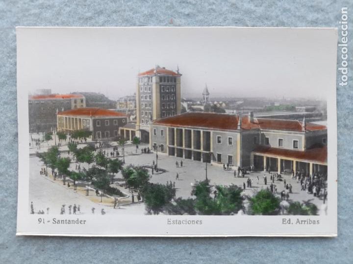 Postales: Santander. Estaciones. - Foto 1