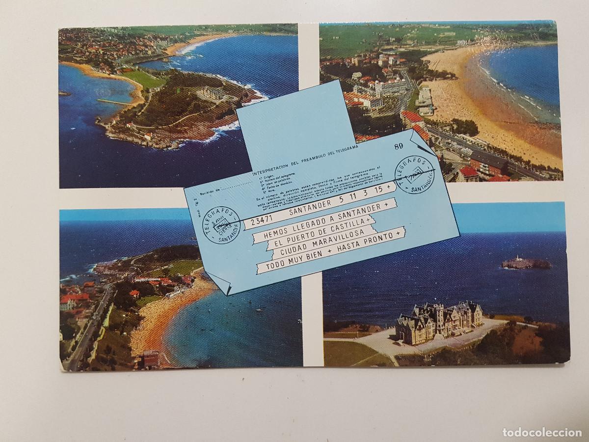 Postales: POSTAL SANTANDER TELEGRAMA. CIRCULADA. 415 - Foto 1