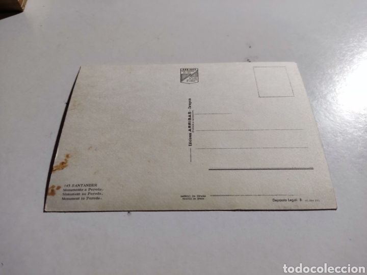 Postales: Postal Santander monumento a Pereda - Foto 2