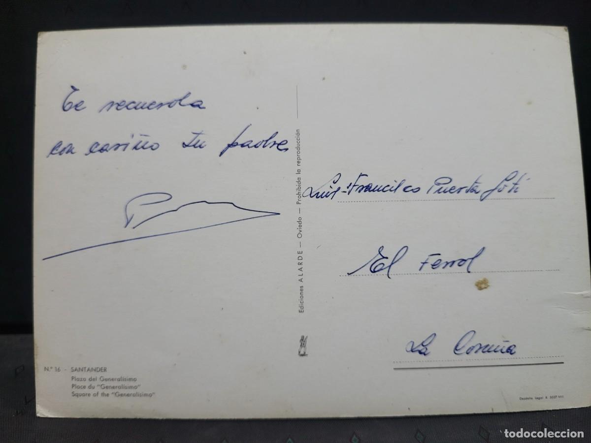 Postales: ANTIGUA POSTAL SANTANDER ALARDE 16 - Foto 2