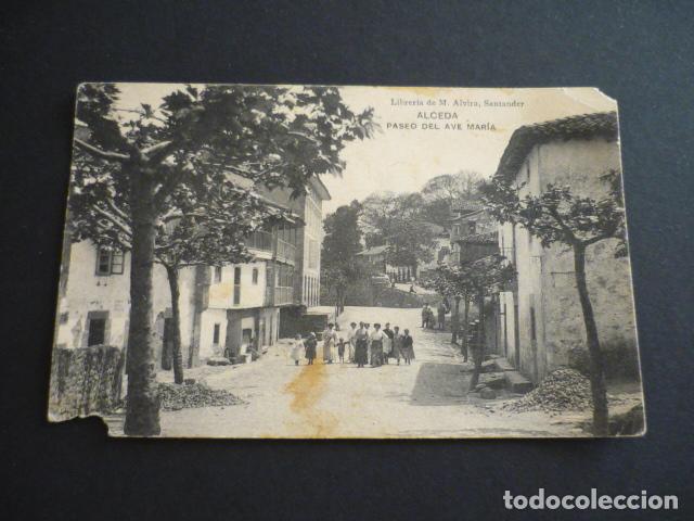 Postales: ALCEDA CANTABRIA PASEO DEL AVE MARIA - Foto 1