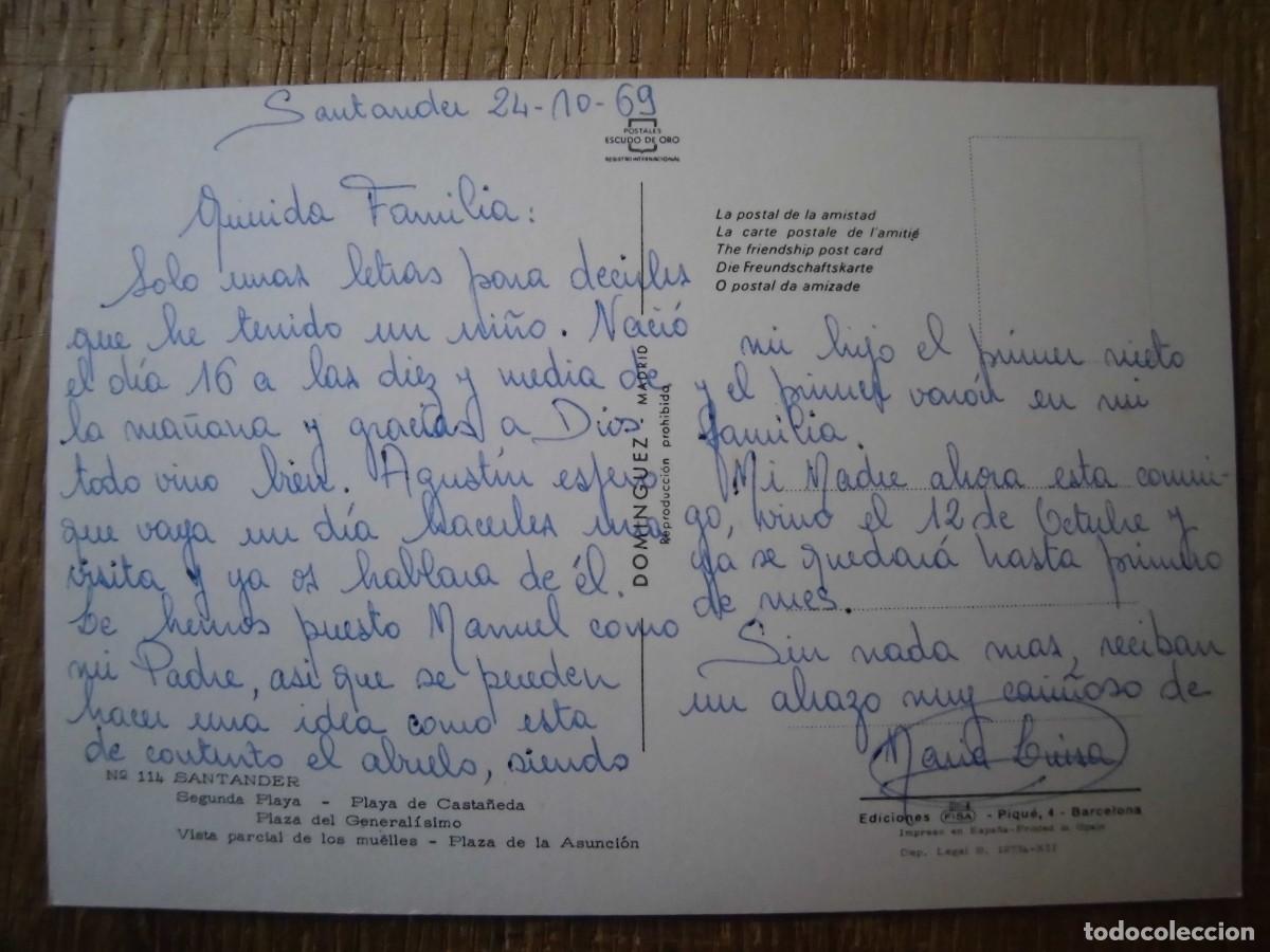 Postales: POSTAL RECUERDO DE SANTANDER DOM&Iacute;NGUEZ - Foto 2